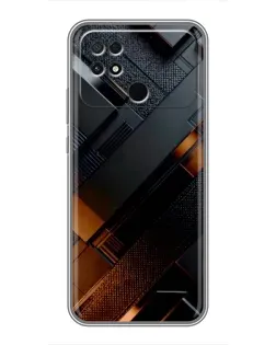 Чехол для Xiaomi POCO C40 с картинкой «Черные геометрические блоки» Чехол для Xiaomi POCO C40 с картинкой «Черные геометрические блоки»