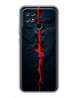 Чехол для Xiaomi POCO C40 с картинкой «Kрасная лавовая трещина» Чехол для Xiaomi POCO C40 с картинкой «Kрасная лавовая трещина»