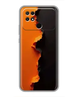 Чехол для Xiaomi POCO C40 с картинкой «Оранжевый разлом» Чехол для Xiaomi POCO C40 с картинкой «Оранжевый разлом»