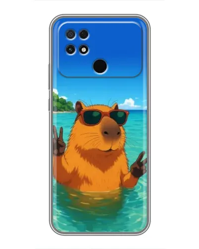 Чохол для Xiaomi POCO C40 з картинкою «Морська капібара» Чохол для Xiaomi POCO C40 з картинкою «Морська капібара»
