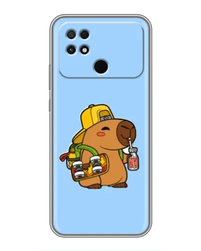 Чохол для Xiaomi POCO C40 з картинкою «Капібара на скейті» Чохол для Xiaomi POCO C40 з картинкою «Капібара на скейті»