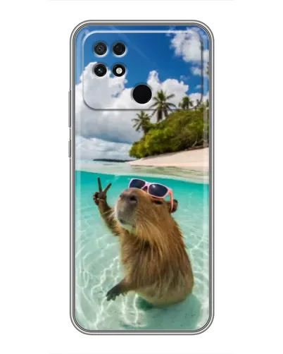 Чохол для Xiaomi POCO C40 з картинкою «Капібара на морі» Чохол для Xiaomi POCO C40 з картинкою «Капібара на морі»