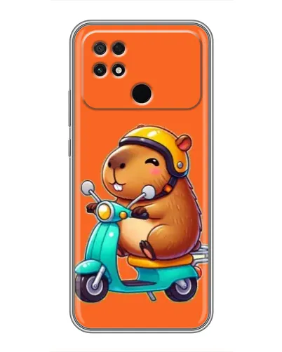 Чохол для Xiaomi POCO C40 з картинкою «Капібара на скутері» Чохол для Xiaomi POCO C40 з картинкою «Капібара на скутері»