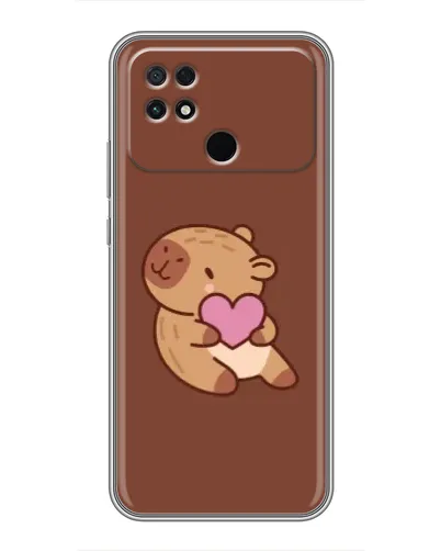 Чохол для Xiaomi POCO C40 з картинкою «Капібара з серцем» Чохол для Xiaomi POCO C40 з картинкою «Капібара з серцем»