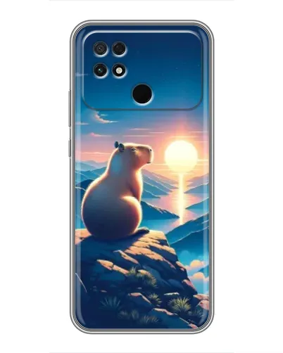 Чохол для Xiaomi POCO C40 з картинкою «Захід сонця з капібарою» Чохол для Xiaomi POCO C40 з картинкою «Захід сонця з капібарою»
