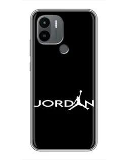 Чехол для Xiaomi Poco C50 с картинкой «Jordan White Logo»
