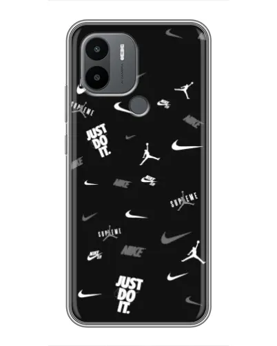 Чехол для Xiaomi Poco C50 с картинкой «Nike Black Pattern» Чехол для Xiaomi Poco C50 с картинкой «Nike Black Pattern»