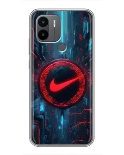 Чехол для Xiaomi Poco C50 с картинкой «Техногенный стиль Nike» Чехол для Xiaomi Poco C50 с картинкой «Техногенный стиль Nike»