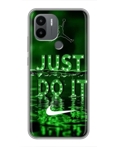 Чехол для Xiaomi Poco C50 с картинкой «Зеленый неоновый Nike»
