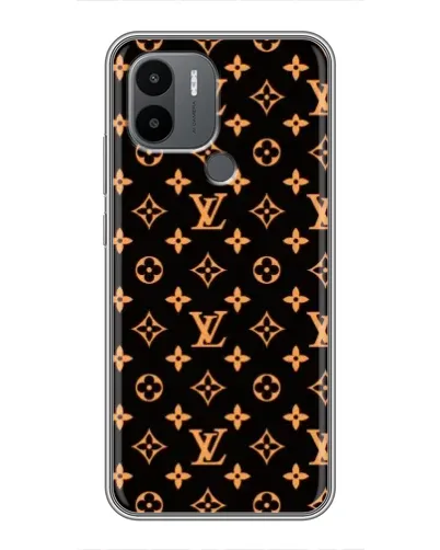 Чехол для Xiaomi Poco C50 с картинкой «Золотая монограмма LV»