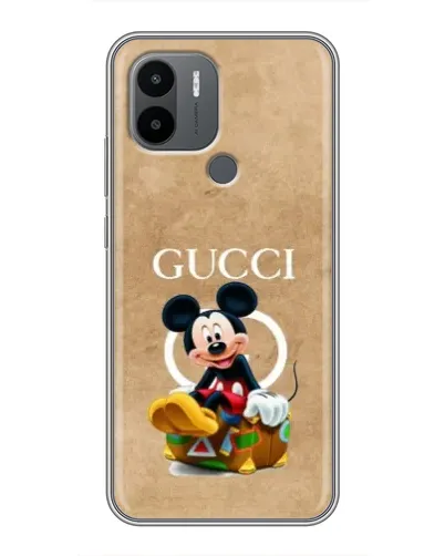 Чехол для Xiaomi Poco C50 с картинкой «Микки Маус Gucci — крафт»