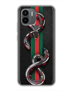 Чехол для Xiaomi Poco C50 с картинкой «Gucci — змея на полосе» Чехол для Xiaomi Poco C50 с картинкой «Gucci — змея на полосе»