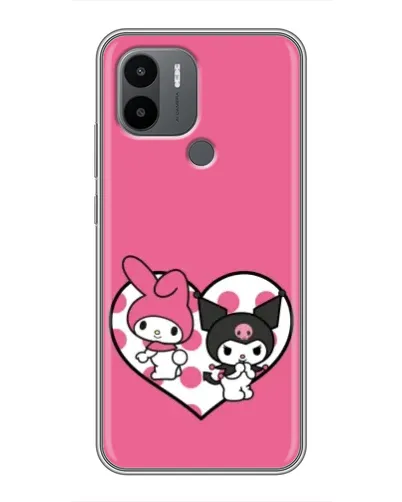 Чехол для Xiaomi Poco C50 с картинкой «Kuromi и My Melody»