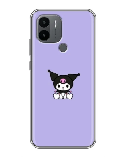 Чехол для Xiaomi Poco C50 с картинкой «Kuromi — фиолетовый минимализм»