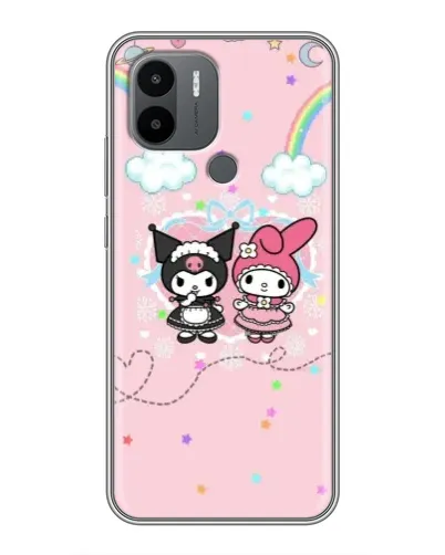 Чехол для Xiaomi Poco C50 с картинкой «My Melody и Kuromi»