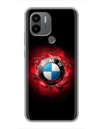 Чехол для Xiaomi Poco C50 с картинкой «Логотип BMW — вспышка»