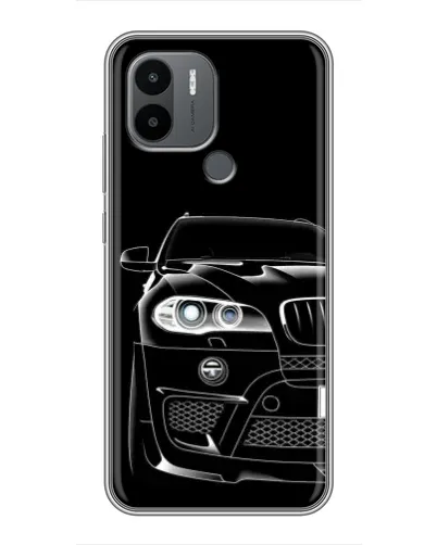 Чехол для Xiaomi Poco C50 с картинкой «Темный силуэт BMW»