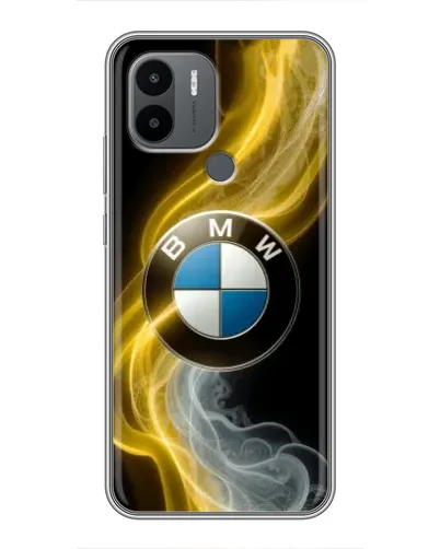 Чехол для Xiaomi Poco C50 с картинкой «Золотистый дым BMW»