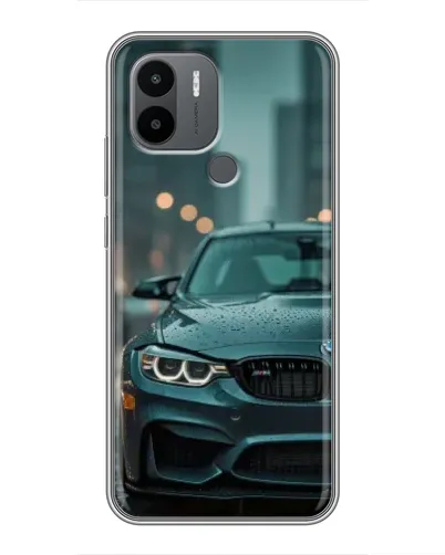 Чехол для Xiaomi Poco C50 с картинкой «BMW в огнях города»