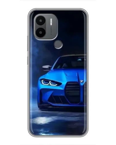 Чехол для Xiaomi Poco C50 с картинкой «Голубая BMW M4»