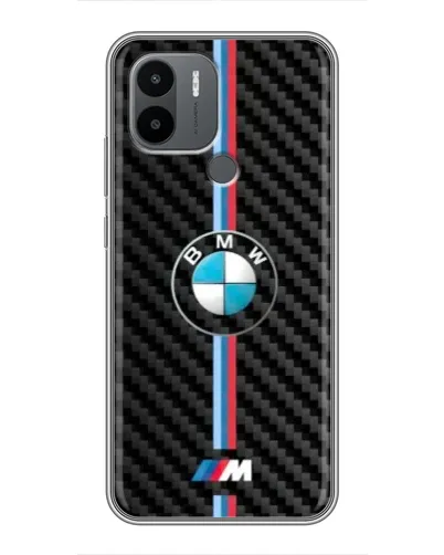 Чехол для Xiaomi Poco C50 с картинкой «Эмблема BMW и карбон»