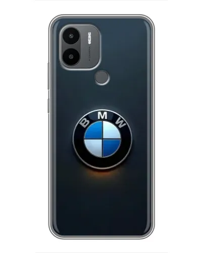 Чехол для Xiaomi Poco C50 с картинкой «Логотип BMW — минимализм»