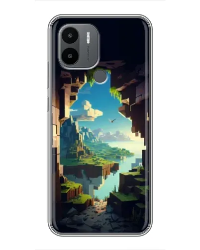 Чехол для Xiaomi Poco C50 с картинкой «Вид из пещеры»