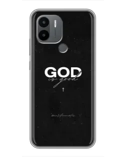 Чехол для Xiaomi Poco C50 с картинкой «GOD — Бог над всем»