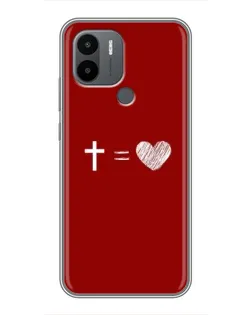 Чехол для Xiaomi Poco C50 с картинкой «Уравнение любви»