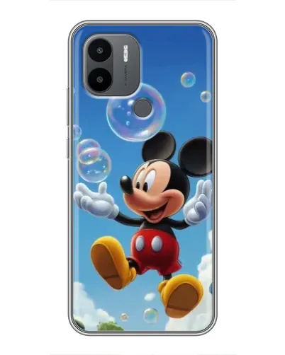 Чехол для Xiaomi Poco C50 с картинкой «Mickey и мыльные пузыри»