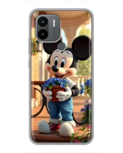 Чехол для Xiaomi Poco C50 с картинкой «Микки садовод»