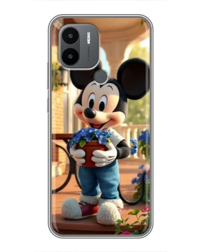 Чехол для Xiaomi Poco C50 с картинкой «Микки садовод»