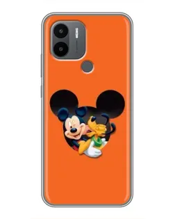 Чехол для Xiaomi Poco C50 с картинкой «Сердце Микки Минни»