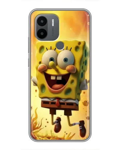 Чехол для Xiaomi Poco C50 с картинкой «Губка Боб прыгает»