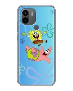 Чехол для Xiaomi Poco C50 с картинкой «Спанч Боб и Патрик»