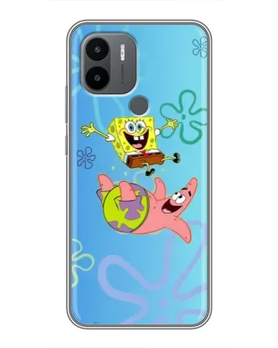 Чехол для Xiaomi Poco C50 с картинкой «Спанч Боб и Патрик»