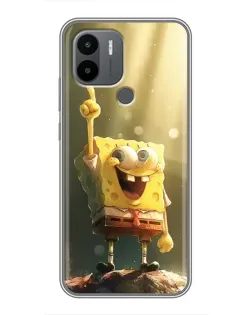 Чехол для Xiaomi Poco C50 с картинкой «Сияющий Спанч Боб»
