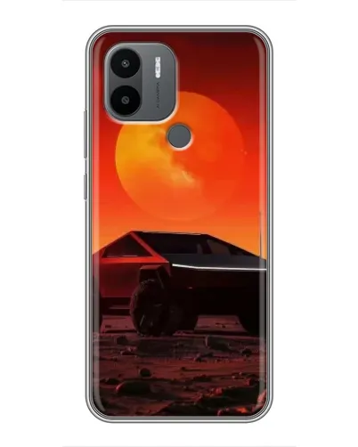 Чехол для Xiaomi Poco C50 с картинкой «Cybertruck на Марсе»