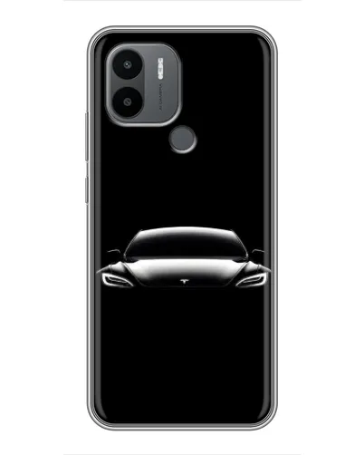 Чехол для Xiaomi Poco C50 с картинкой «Фары Tesla Night»