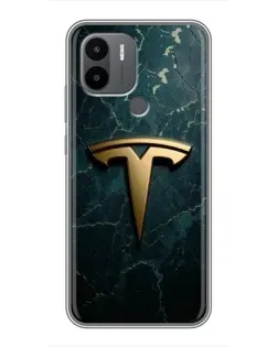 Чехол для Xiaomi Poco C50 с картинкой «Мраморная Tesla Gold»