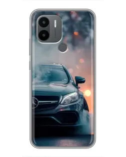 Чехол для Xiaomi Poco C50 с картинкой «Mercedes — ночной город» Чехол для Xiaomi Poco C50 с картинкой «Mercedes — ночной город»