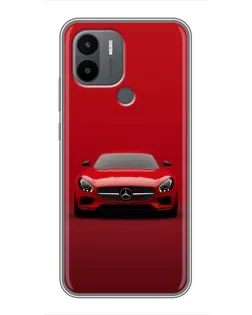 Чехол для Xiaomi Poco C50 с картинкой «Красный Mercedes AMG»