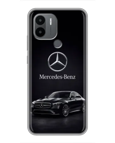 Чехол для Xiaomi Poco C50 с картинкой «Mercedes — решетка радиатора»