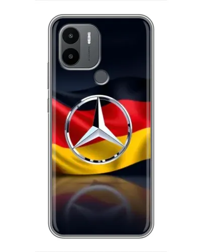 Чехол для Xiaomi Poco C50 с картинкой «Mercedes — флаг Германии»