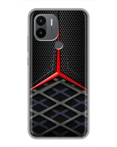 Чехол для Xiaomi Poco C50 с картинкой «Mercedes Carbon Grid»
