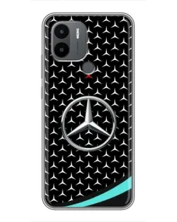 Чехол для Xiaomi Poco C50 с картинкой «Mercedes — бирюзовый акцент»