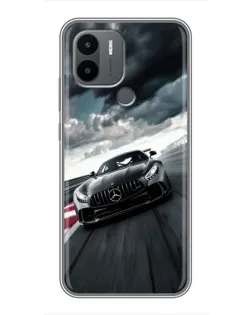 Чехол для Xiaomi Poco C50 с картинкой «Гоночный Mercedes AMG»