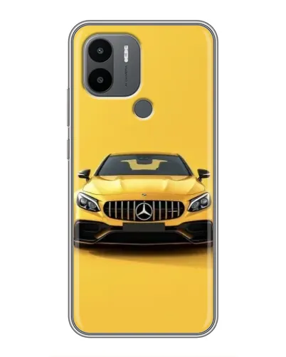 Чехол для Xiaomi Poco C50 с картинкой «Желтый Mercedes GT»