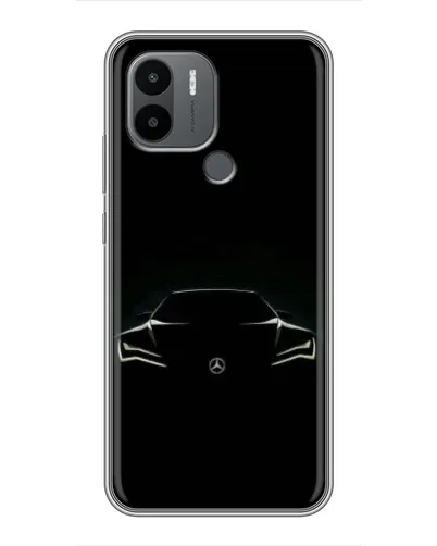 Чехол для Xiaomi Poco C50 с картинкой «Mercedes — силуэт авто» Чехол для Xiaomi Poco C50 с картинкой «Mercedes — силуэт авто»