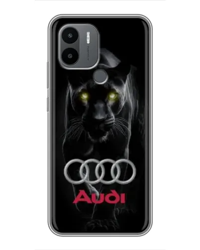 Чехол для Xiaomi Poco C50 с картинкой «Пантера и Audi»